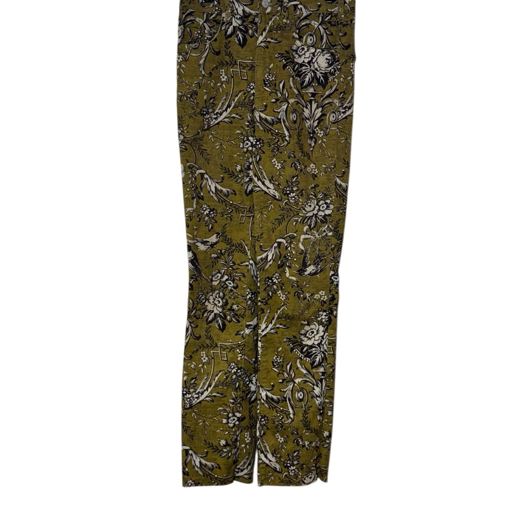 Anthropologie Pilcro Cropped Pants in Green print Size 28” - Picture 3 of 8